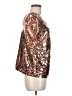 Lavish 100% Polyester Metallic Gold Short Sleeve Top Size M - photo 4