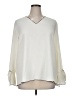 Alfani 100% Polyester Ivory Long Sleeve Blouse Size XL - photo 1