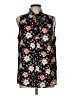 Pleione 100% Polyester Black Sleeveless Blouse Size L - photo 1