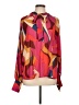 Aura 100% Polyester Pink Long Sleeve Blouse Size L - photo 1