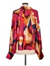 Aura 100% Polyester Pink Long Sleeve Blouse Size L - photo 2
