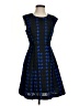 Milly Argyle Blue Cocktail Dress Size 4 - photo 1