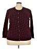 Basic Editions Burgundy Cardigan Size 3X - photo 1