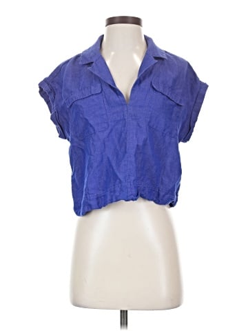 By Anthropologie Short Sleeve Blouse (view 1)