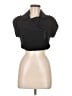 Bebe Black Short Sleeve Top Size 8 - photo 1