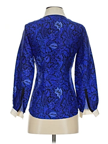 Ostwald Helgason 3/4 Sleeve Silk Top (view 2)