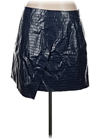 Porridge Faux Leather Skirt (view 1)