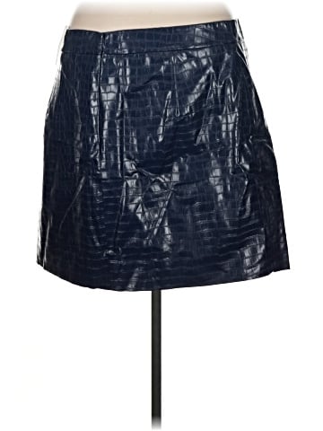 Porridge Faux Leather Skirt (view 2)