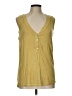 Pol Yellow Sleeveless T-Shirt Size L - photo 1