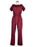 Shein 100% Polyester Solid Burgundy Jumpsuit Size 12 - photo 1