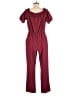 Shein 100% Polyester Solid Burgundy Jumpsuit Size 12 - photo 2