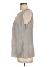 Halogen 100% Silk Gray Blouse Size Lg Petite - photo 5