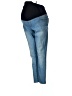 Isabel Maternity Color Block Blue Jeans Size 12 Maternity - photo 1