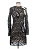 Mary Katrantzou 100% Polyester Graphic Black Cocktail Dress Size 4 - photo 1