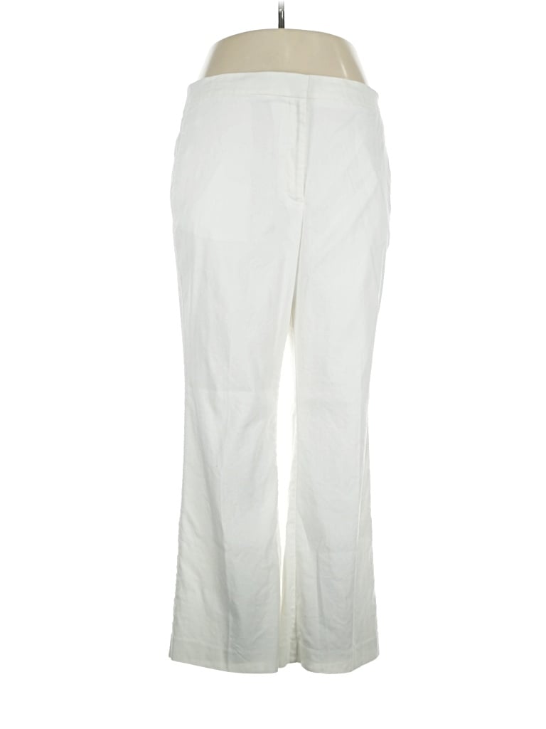 Pre-owned Ann Taylor Linen Pants In Ivory