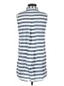 BeachLunchLounge 100% Viscose Stripes Blue Sleeveless Button-Down Shirt Size S - photo 2