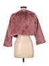 Questions 100% Polyester Pink Faux Fur Jacket Size L - photo 2