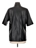 Topshop 100% Polyurethane Black Short Sleeve Button-Down Shirt Size 6 - photo 2