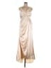 Unbranded 100% Polyester Metallic Gold Cocktail Dress Size 16W - photo 1