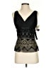 JS Collections Black Ivory Sleeveless Blouse Size 4 - photo 1