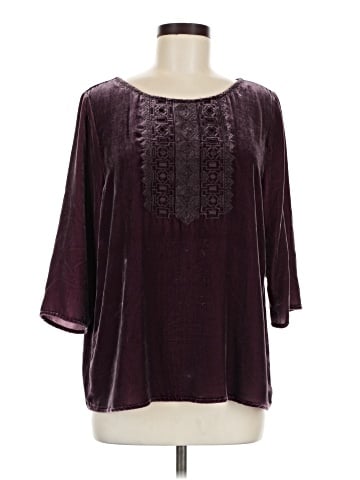 Garnet Hill 3/4 Sleeve Blouse (view 1)