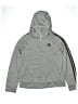 Adidas 100% Polyester Gray Zip Up Hoodie Size 14 - photo 1
