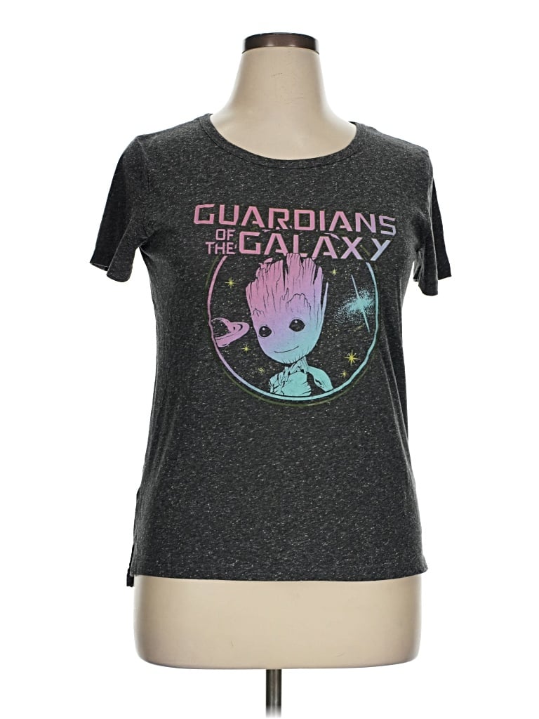 Pre-owned Marvel Short Sleeve T-shirt In Gray