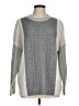 Express Color Block Gray Pullover Sweater Size M - photo 1