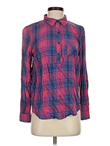 Faded Glory Long Sleeve Button-Down Shirt (view 1)