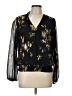 Nine Britton Gold 3/4 Sleeve Blouse Size L - photo 1