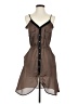 Double Zero 100% Polyester Brown Casual Dress Size S - photo 1