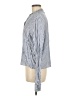 Atmosphere 100% Viscose Stripes Blue Long Sleeve Button-Down Shirt Size 10 - photo 5