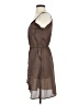 Double Zero 100% Polyester Brown Casual Dress Size S - photo 5