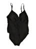 Calvin Klein Solid Black One Piece Swimsuit Size 14 - photo 1