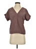 Madewell 100% Polyester Brown Short Sleeve Top Size XS - photo 1