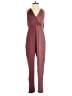 Silence and Noise 100% Polyester Solid Burgundy Jumpsuit Size 4 - photo 1