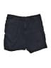 H&M 100% Cotton Solid Blue Shorts Size 6 - photo 1