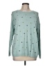 J.Jill Polka Dots Teal Pullover Sweater Size M - photo 1