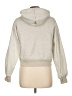 Unbranded 100% Polyester Silver Zip Up Hoodie Size L - photo 2