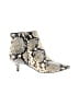 Kensie Animal Print Ivory Ankle Boots Size 7 1/2 - photo 1