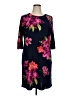 Assorted Brands Floral Black Casual Dress Size XL - photo 1
