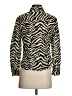 Converse Animal Print Ivory Long Sleeve Blouse Size S - photo 2