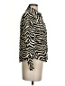 Converse Animal Print Ivory Long Sleeve Blouse Size S - photo 4