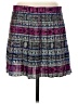 AIKO 100% Silk Plaid Purple Silk Skirt Size 6 - photo 1