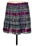 AIKO 100% Silk Plaid Purple Silk Skirt Size 6 - photo 2