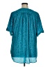 Worthington 100% Polyester Teal Short Sleeve Blouse Size XL - photo 2