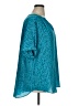 Worthington 100% Polyester Teal Short Sleeve Blouse Size XL - photo 4