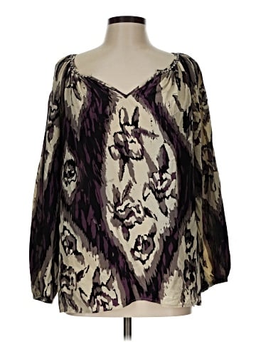 Karen Kane 3/4 Sleeve Silk Top (view 1)