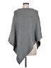 Tabitha Webb Solid Gray Poncho One size - photo 2