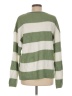 Zesica 100% Acrylic Stripes Green Pullover Sweater Size M - photo 2